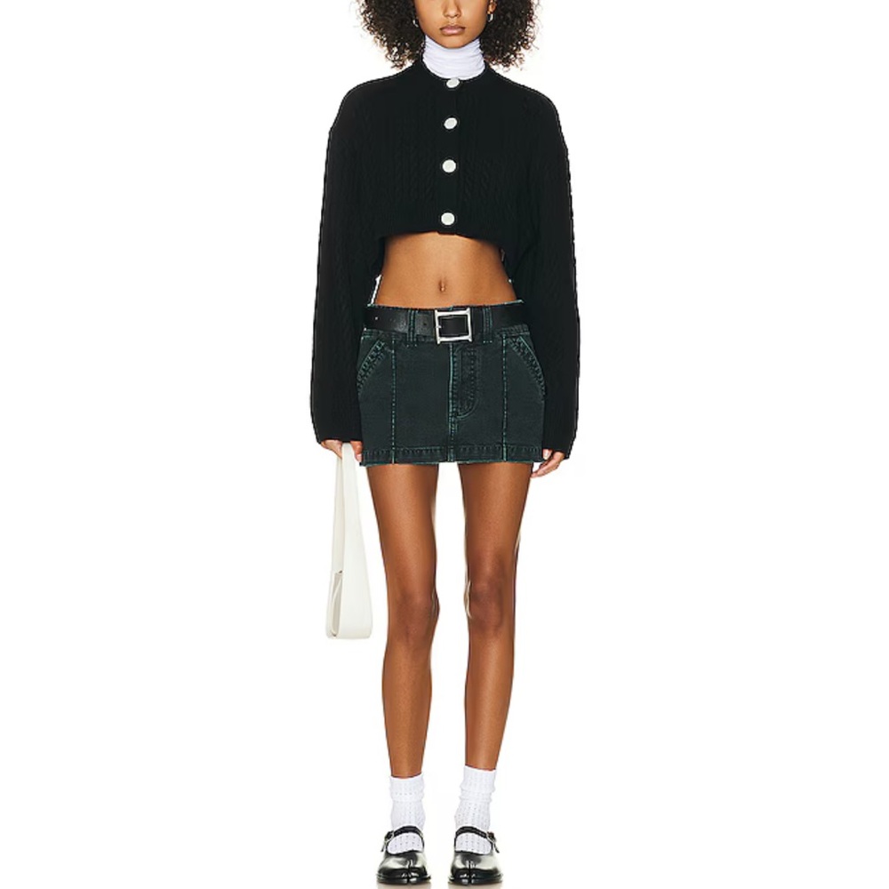 HELSA black mini skirt
